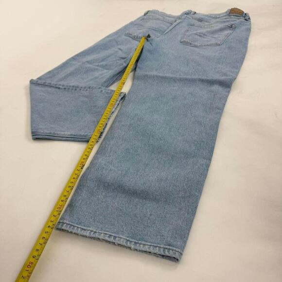 Vintage y2k faded stonewash baggy wide leg skater grunge jeans - Picture 3 of 6